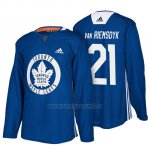 Camiseta Toronto Maple Leafs James Van Riemsdyk Blue New Season Practice