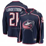Camiseta Hockey Columbus Blue Jackets Isac Lundestrom Primera Breakaway Azul Camiseta Hockey Columbus Blue Jackets Isac Lundestrom Primera Breakaway Azul