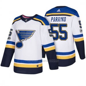 Camiseta St. Louis Blues Colton Parayko 2018 New Season Team Road Blanco