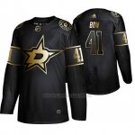 Camiseta Dallas Stars Landon Bow Golden Edition Autentico Negro