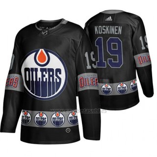 Camiseta Edmonton Oilers Mikko Koskinen Breakaway Negro