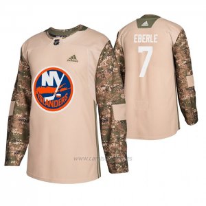 Camiseta Hockey New York Islanders Jordan Eberle Veterans Day Camuflaje