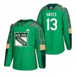 Camiseta New York Rangers Kevin Hayes 2018 St. Patrick's Day Verde