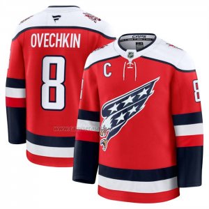 Camiseta Hockey Washington Capitals Alexander Ovechkin Alterno Premium Rojo Camiseta Hockey Washington Capitals Alexander Ovechkin Alterno Premium Rojo