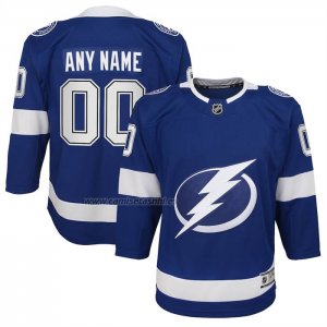 Camiseta Hockey Nino Tampa Bay Lightning Primera Premier Personalizada Azul
