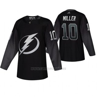 Camiseta Tampa Bay Lightning J. T. Miller Alternato Negro