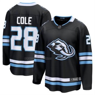Camiseta Hockey Utah Mammoth Ian Cole Primera Breakaway Negro