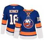 Camiseta Mujer New York Islanders 16 Steve Bernier Adizero Jugador Home Azul