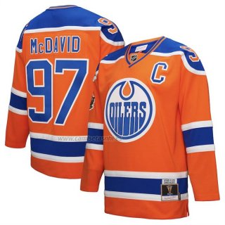Camiseta Hockey Edmonton Oilers Connor McDavid Power Play Naranja
