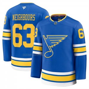 Camiseta Hockey St Louis Blues Jake Neighbours Primera Premium Azul Camiseta Hockey St Louis Blues Jake Neighbours Primera Premium Azul