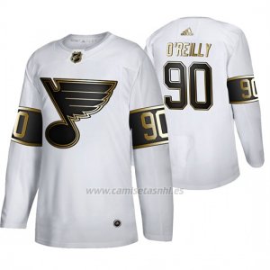 Camiseta Hockey St. Louis Blues Ryan O'reilly Golden Edition Autentico Blanco