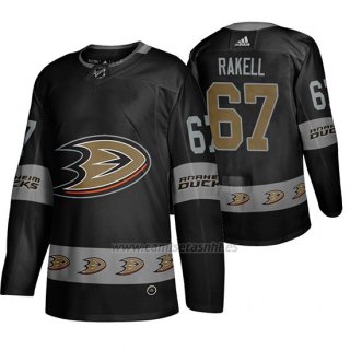 Camiseta Anaheim Ducks Rickard Rakell Breakaway Negro