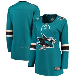 Camiseta Hockey Mujer San Jose Sharks Primera Breakaway Verde