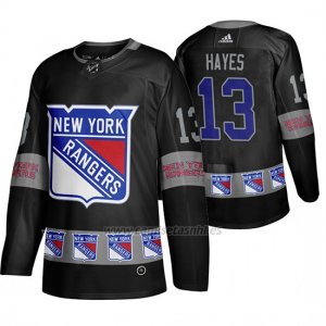 Camiseta New York Rangers Kevin Hayes Breakaway Negro