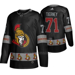 Camiseta Ottawa Senators Chris Tierney Breakaway Negro