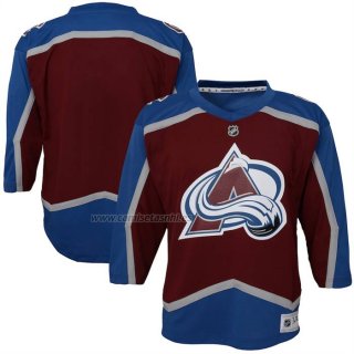 Camiseta Hockey Nino Colorado Avalanche Primera Replica Blank Rojo
