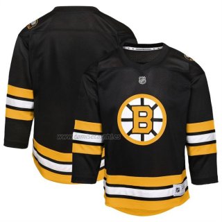 Camiseta Hockey Nino Boston Bruins Primera Replica Negro