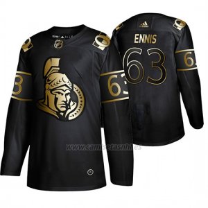 Camiseta Ottawa Senators Tyler Ennis Golden Edition Autentico Negro